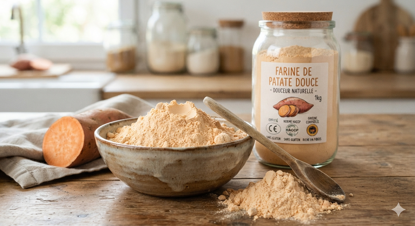 Farine de patate douce artisanale — AULINAGAN, Marie-Galante